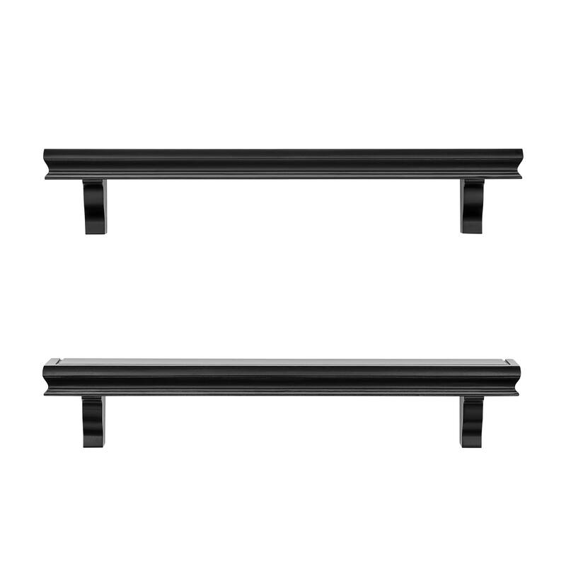 Danya B. 24" Floating Display Ledge Wall Shelves - Set of 2