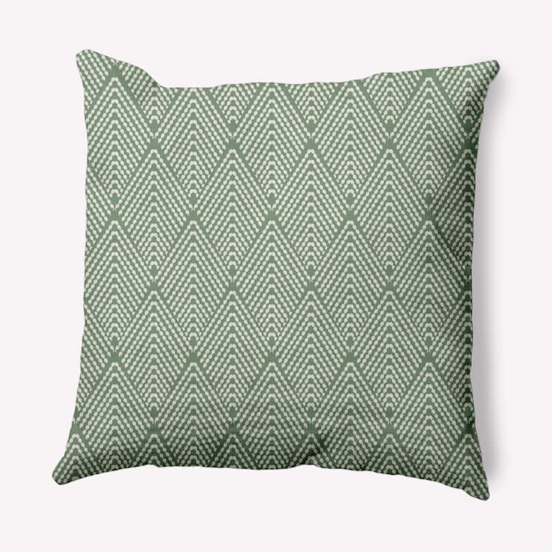 Lifeflor Diamond Indoor/Outdoor Throw Pillow - Muted Green - 18" x 18"