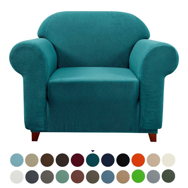 Subrtex Stretch Armchair Slipcover 1 Piece Spandex Furniture Protector - Teal