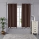preview thumbnail 42 of 65, Deconovo Mix & Match Blackout and Bronze Print White Sheer 4 Piece Curtain Panel Set