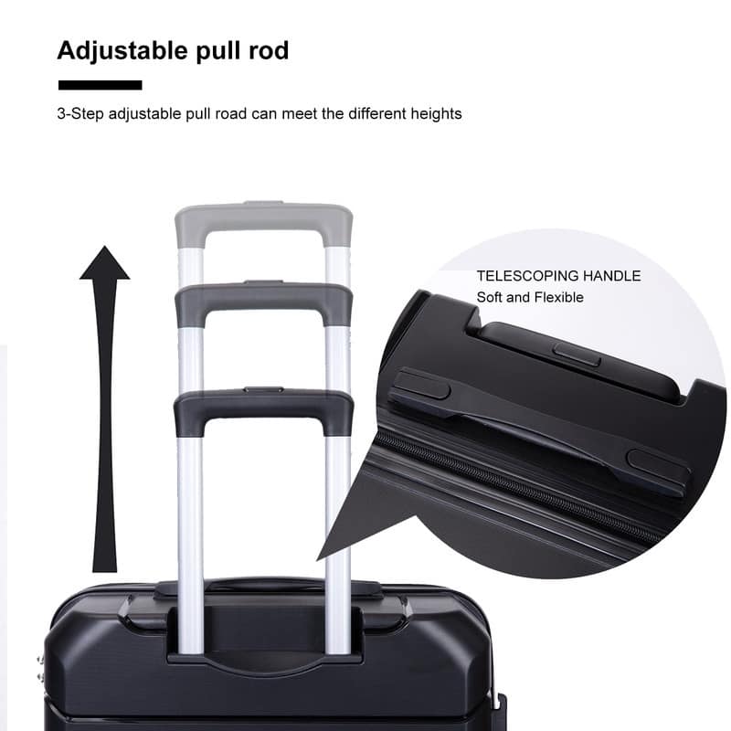3PCS Suitcase Luggage Sets with TSA Lock and Spinner Wheels(20"/24"/28")