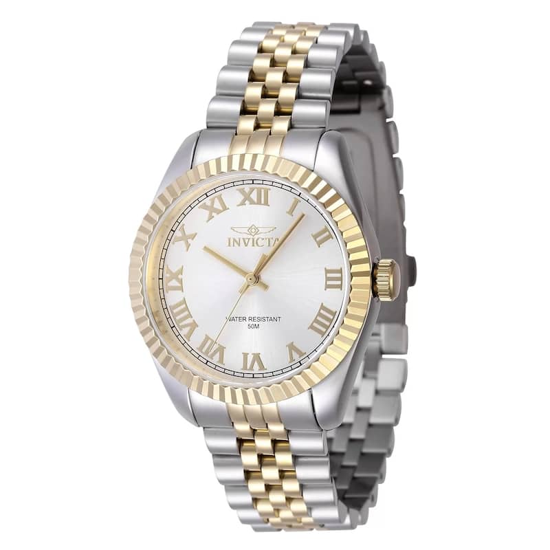 Invicta Women's 47414 Specialty Quartz 3 Hand Silver Dial Watch