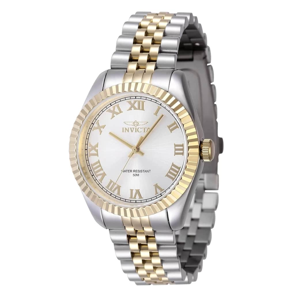 Invicta Women's 47414 Specialty Quartz 3 Hand Silver Dial Watch