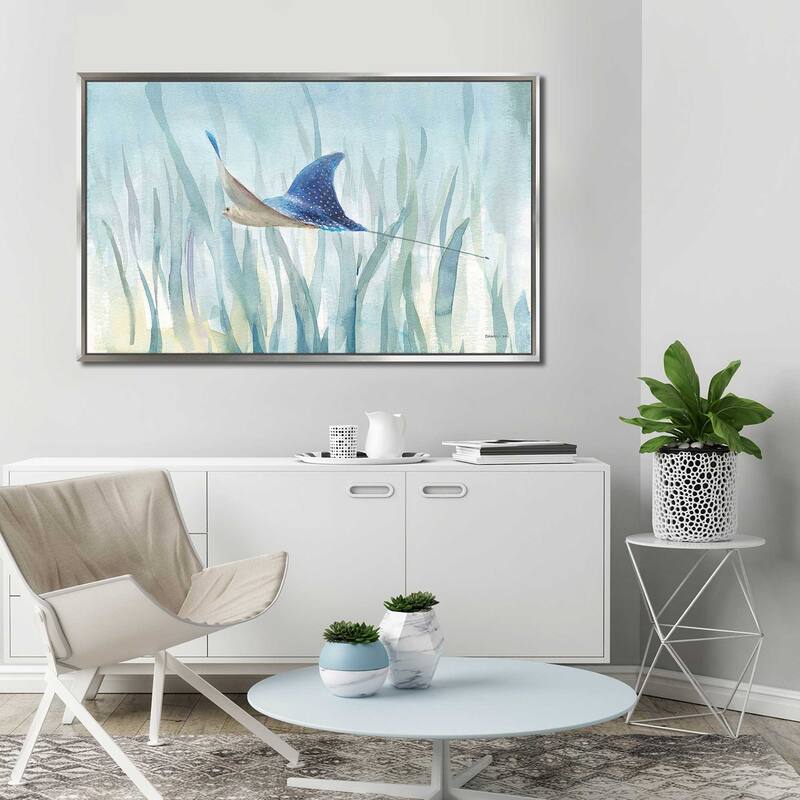 "Undersea Ray" Print on Floating Canvas
