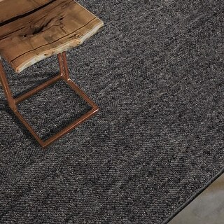 Hand Woven Gray Flat Weave Wool Modern &contemporary Oriental Area Rug 