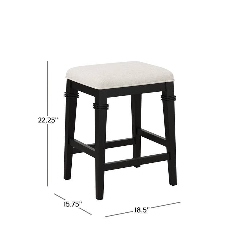 Hillsdale Furniture Arabella Wood Backless Counter Height Stool - 25.25H x 18.5W x 15.75D