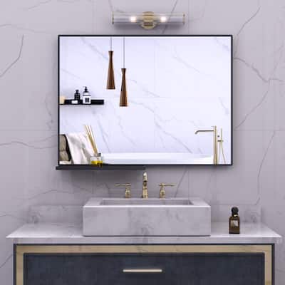 Large Rectangular Framed Wall Mount Bathroom Vanity Mirror - 48" x 30"