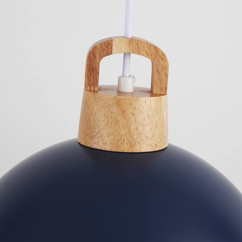 1-Light Pendant Light with Dome Shape, Classic Semi Flush Mount Chandelier for Dining Room Living Room Bedroom Kitchen