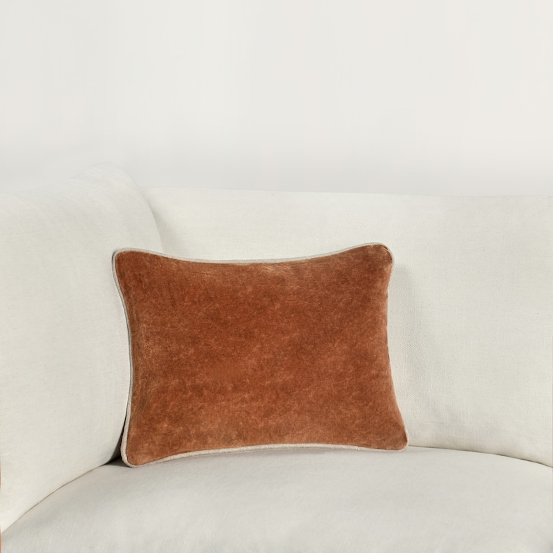 Villa by Classic Home Harriet Velvet Throw Pillow