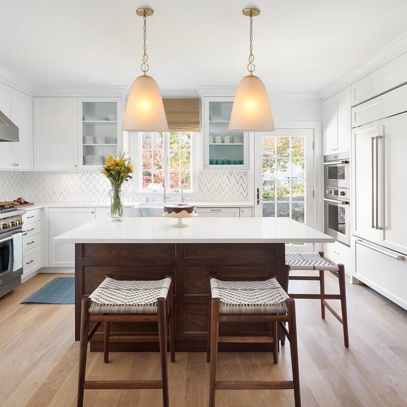 Modern Champagne Bell Pendant Light Lighting for Kitchen Island