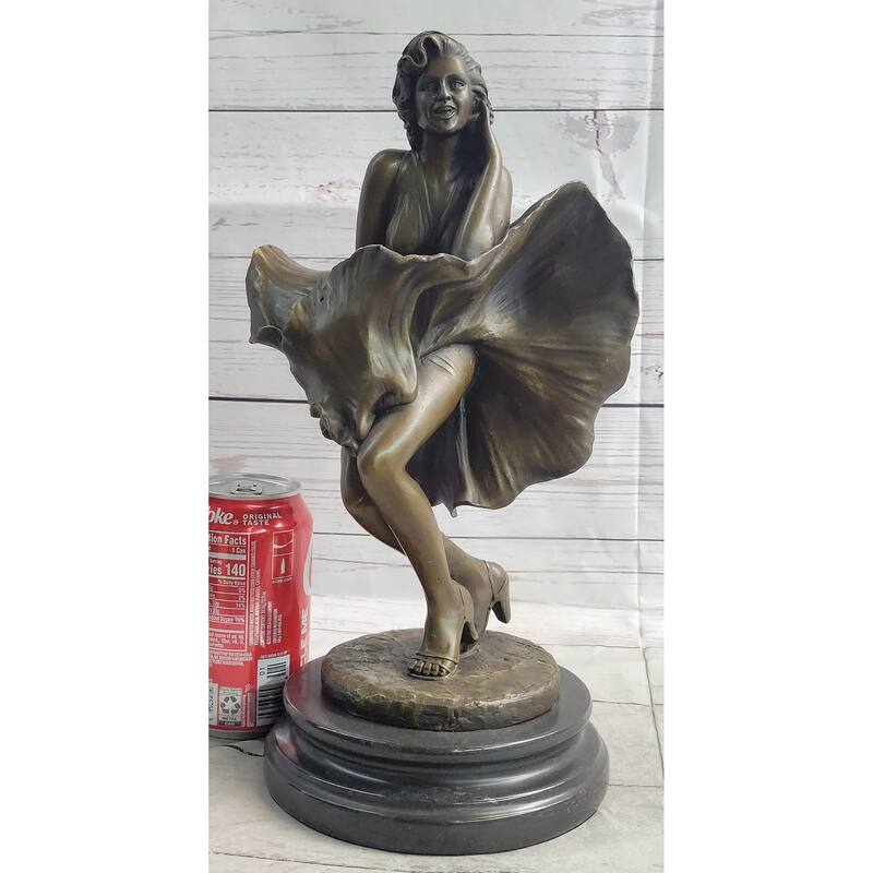 Marilyn Monroe Skirt Blowing Bronze Sculpture Statue Figurine Seven Year Itch