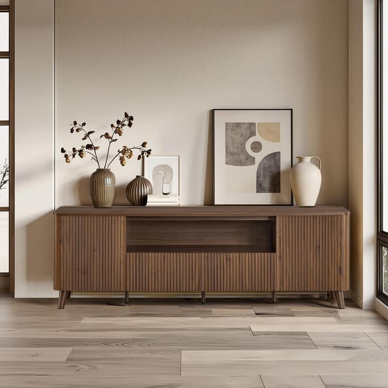 Spruce & Spring 70" TV Stand Modern Entertainment Center for TVs up to 80"