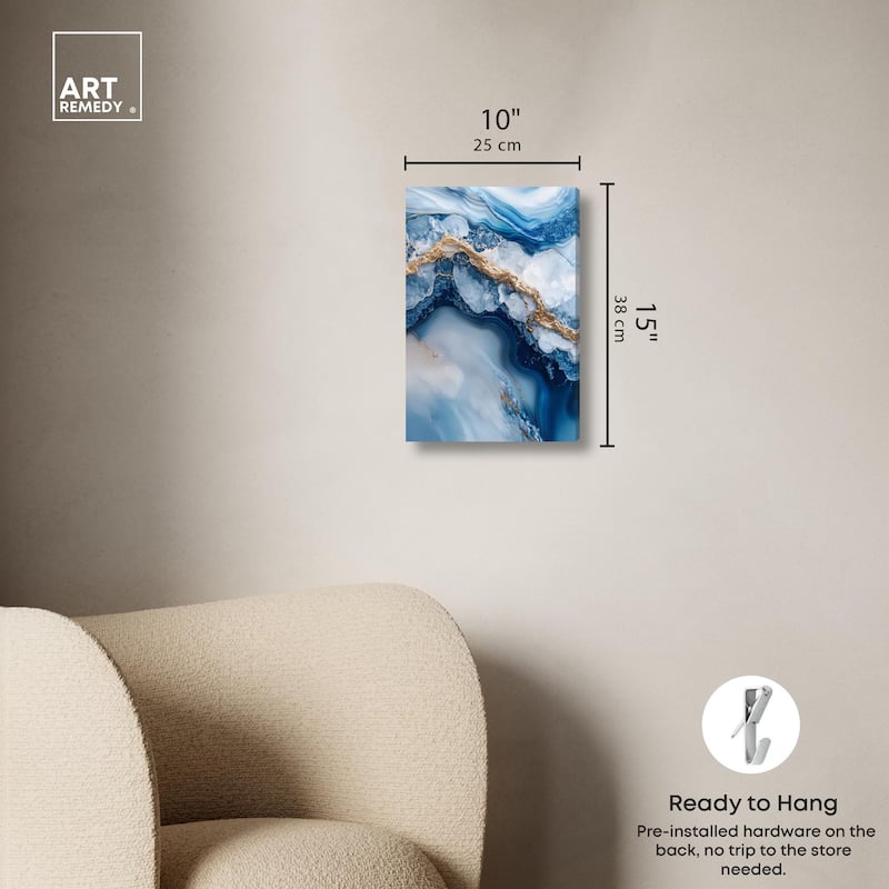 Molten Topaz II Canvas by Art Remedy, Gallery Wrapped