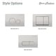 preview thumbnail 10 of 27, Swiss Madison Wall Mount Toilet Actuator Flush Push button Plate