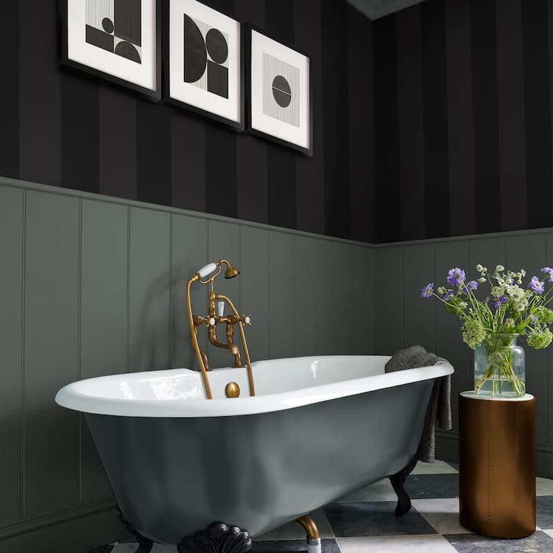 Graham & Brown Quartet Charcoal Wallpaper