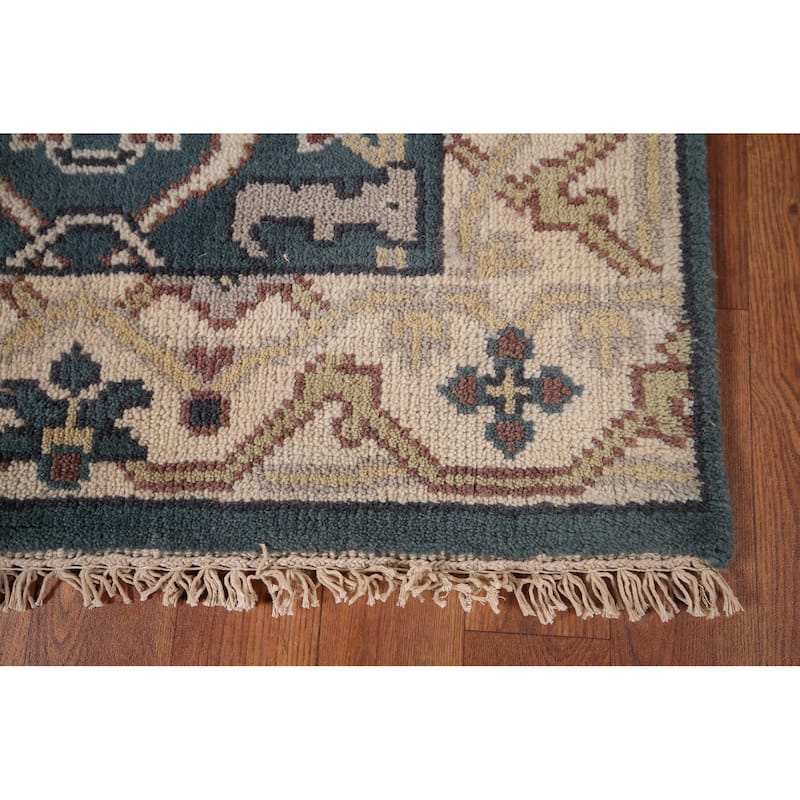 Transitional Oushak Oriental Runner Rug Handmade Wool Carpet - 2'6"x 9'11"