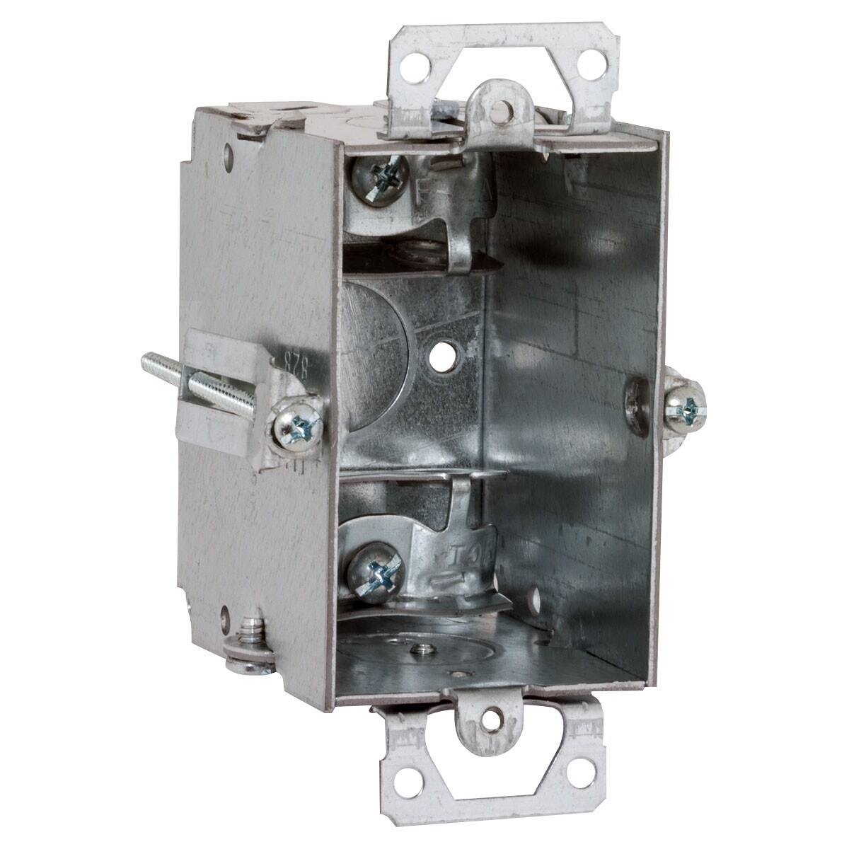 Raco 523 2 Wide Single Gang Switch Box With 1 Knockout And Plaster Ears