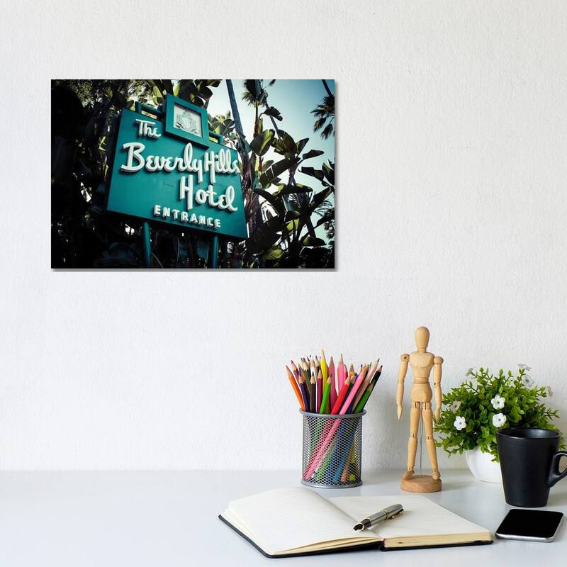 iCanvas "Beverly Hills Hotel II" by Ann Hudec Canvas Print - 8x12x0.75
