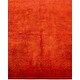 preview thumbnail 5 of 7, Overton Hand Knotted Wool Vintage Inspired Modern Contemporary Overdyed Orange Runner Rug - 2' 7" x 23' 9"