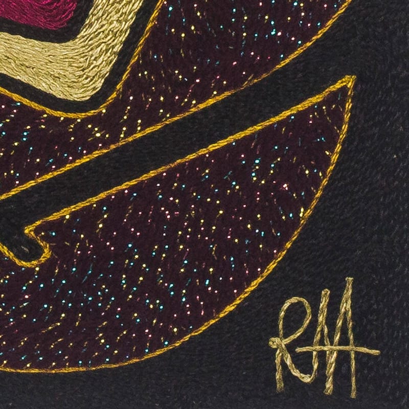 Handmade African Identity Silk wall art (Indonesia)