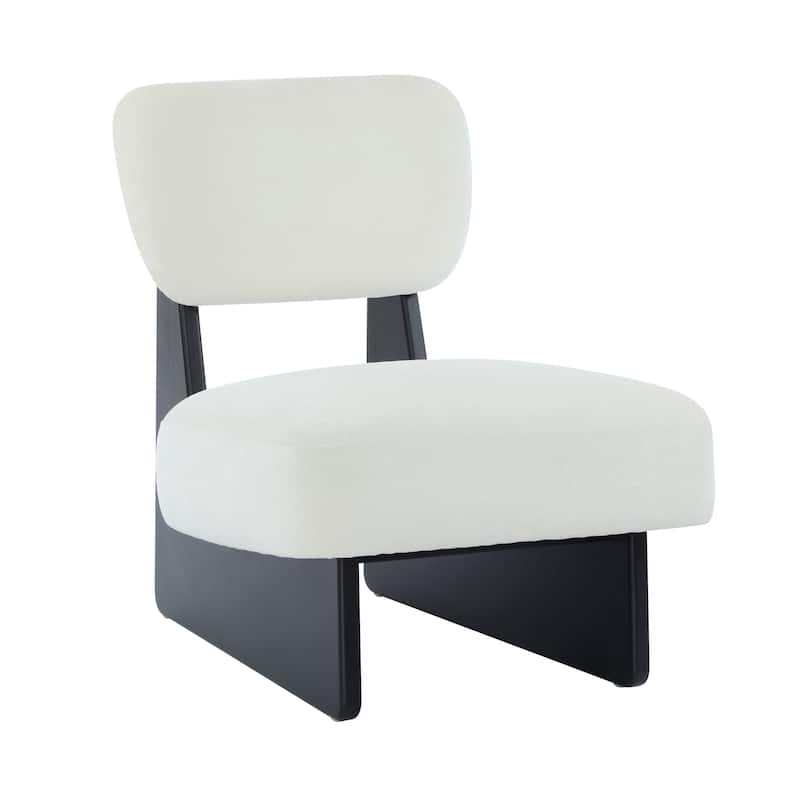 Christopher Knight Home -Vincent Minimalist Polyester Upholstered Lounge Chair （Set of 2）
