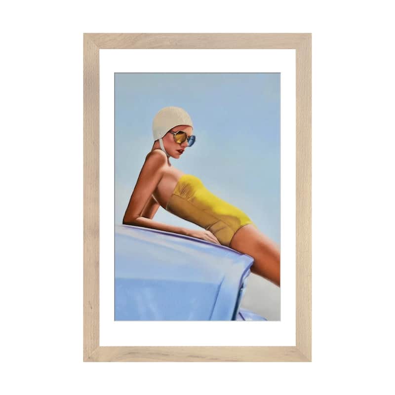 iCanvas "Moments Before A Swim" by Johnny Popkess - Natural - 32x24x1