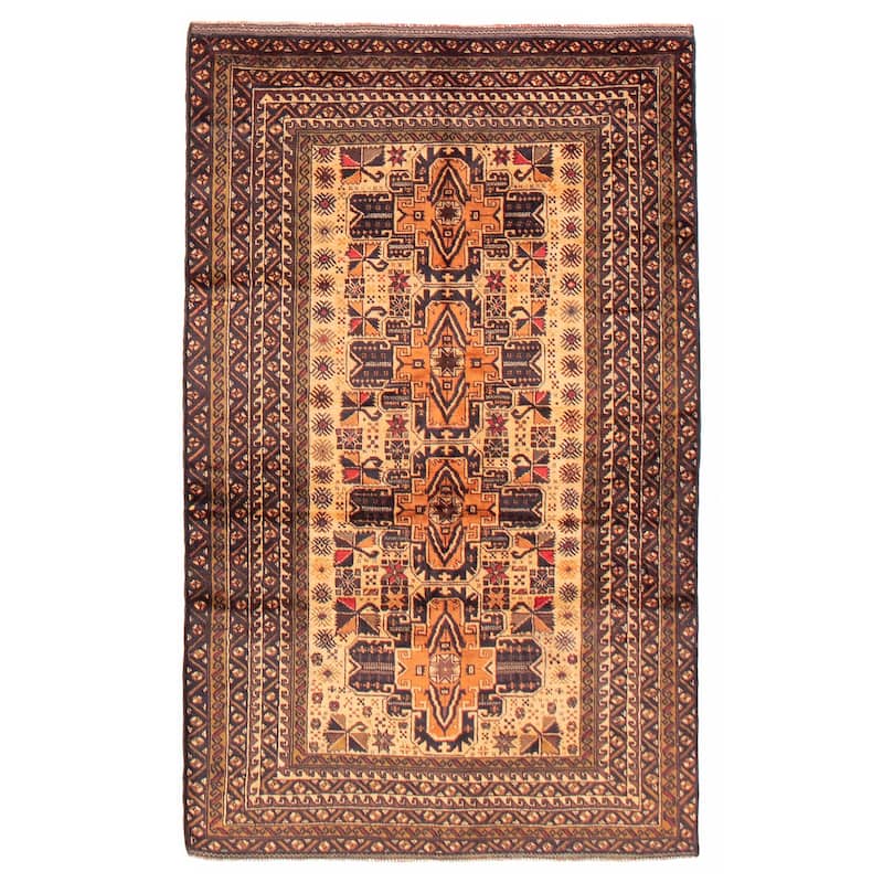 Teimani Cream Rug 3'6" x 6'0" - 3'6 x 6'0 - Cream - 3'6 x 6'0