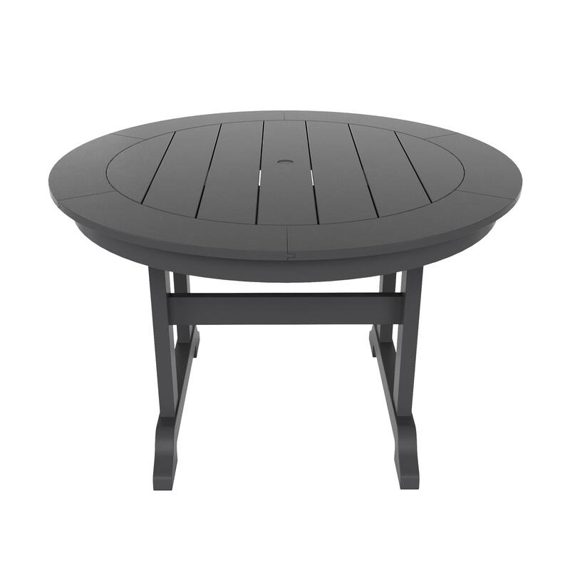 Laguna Hdpe All Weather Outdoor Patio Round Adirondack Dining Chairs Set (5-Piece Set)
