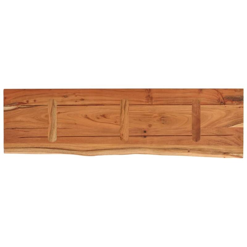 vidaXL Wall Shelf Natural wood Solid acacia wood