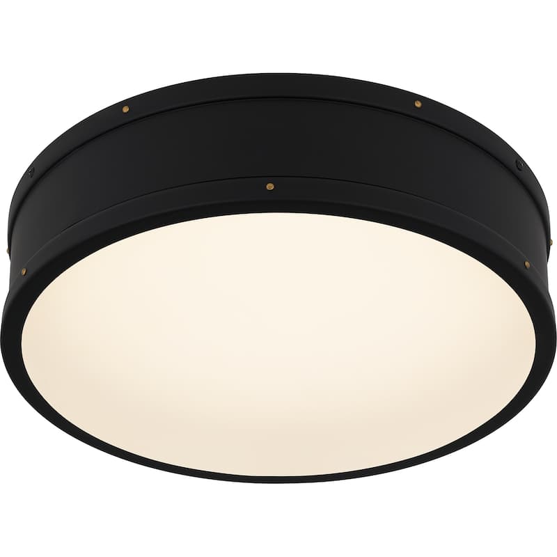 Ahoy Integrated LED Matte Black Flush Mount