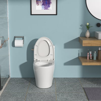 One Piece 1.28 GPF Tornado Flush Single Flushing Toilet - 29" x 26" in.
