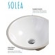 preview thumbnail 4 of 5, SAFAVIEH Solea Nerida Porcelain Ceramic Vitreous Round 17 Inch White Undermount Bathroom Sink - 16.9" x 16.9" x 7.1"