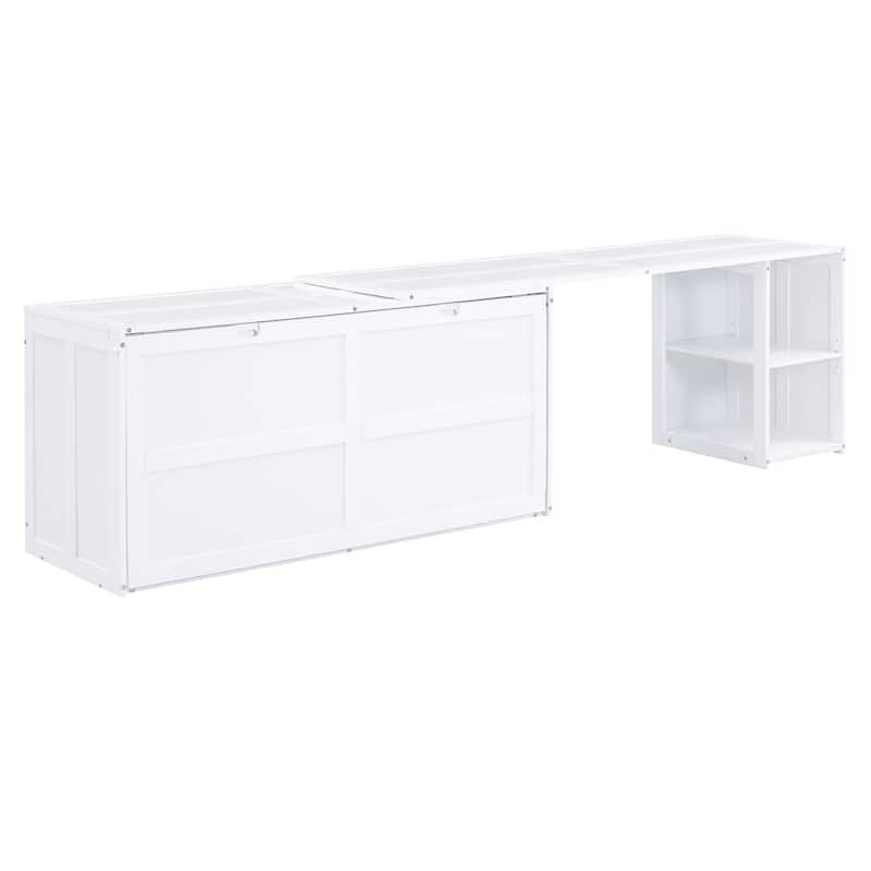 Queen Size Murphy Bed with Rotable Desk