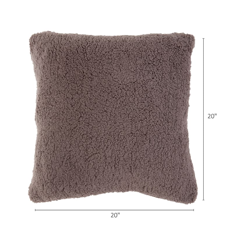 Cozy Sherpa Throw Pillow