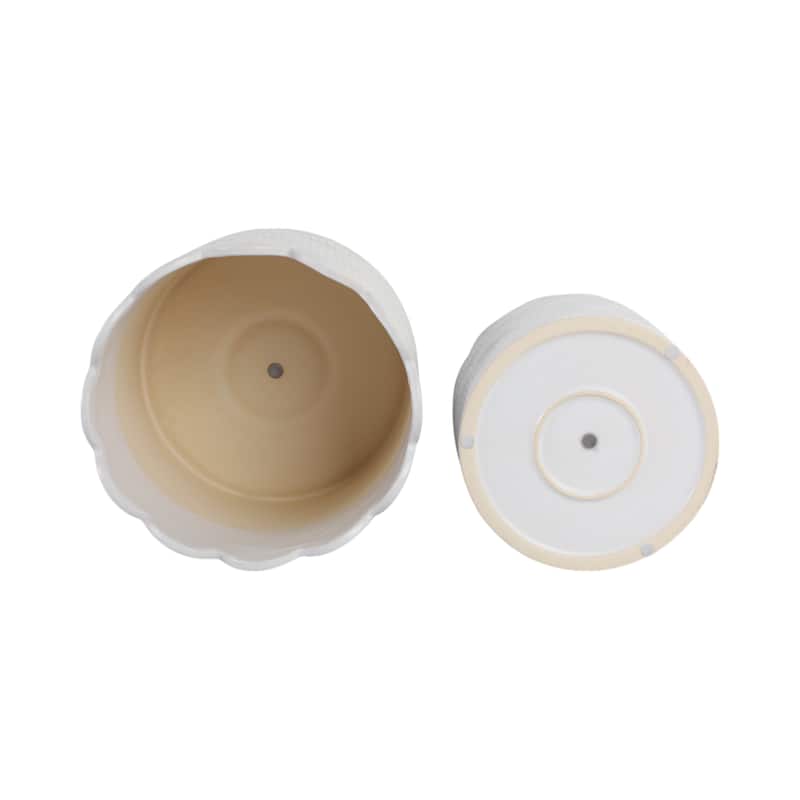 Stoneware Planters Scallop Design and Curved Rim Detail (Set of 2)