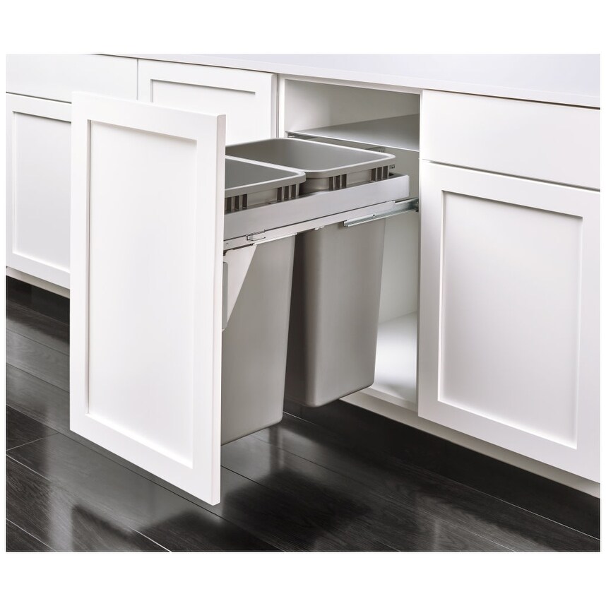 Shop Rev A Shelf 53tm 1850gscdm2 Fl 53tm Series 18 Top Mount Double Bin Steel Overstock 20645624