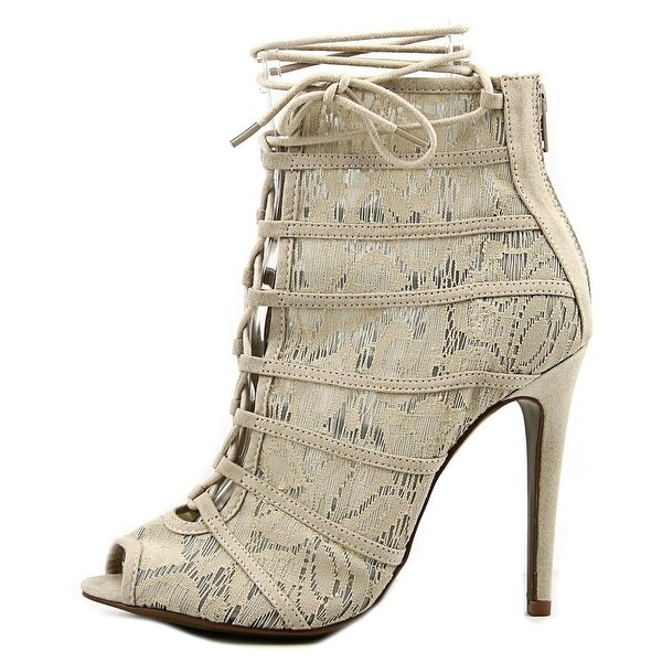 jingle peep toe bootie