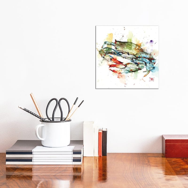 iCanvas "Blue Crab" by Dean Crouser Canvas Print - 12x12x0.75