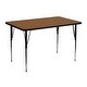 preview thumbnail 4 of 3, 30"W x 48"L Rectangular HP Laminate Activity Table - Height Adjustable Legs Oak