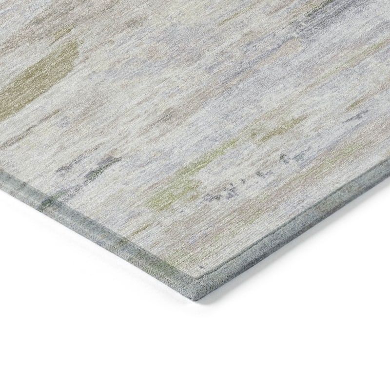 HomeRoots Abstract Transitional Rectangle Outdoor Rug