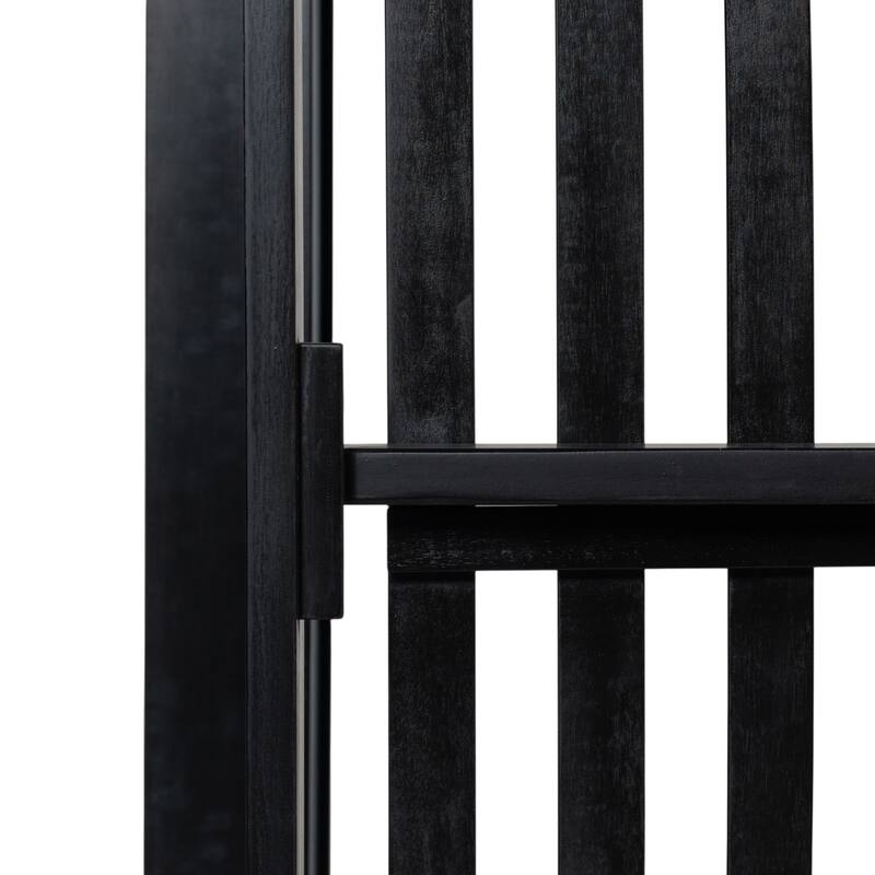 Patio Wooden Twin Size Porch Swing Daybed with 4 Hanging Ropes