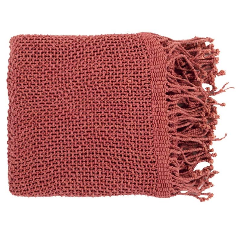 Livabliss Newbury Knit Cotton Throw (50" x 70")