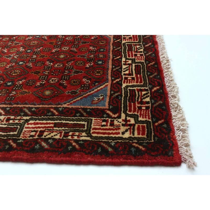 ECARPETGALLERY Hand-knotted Andelz Red Wool Rug - 2'10 x 12'4
