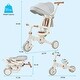 preview thumbnail 2 of 5, Toddler Push Bike with Removable Pedal, Canopy, and Guardrail