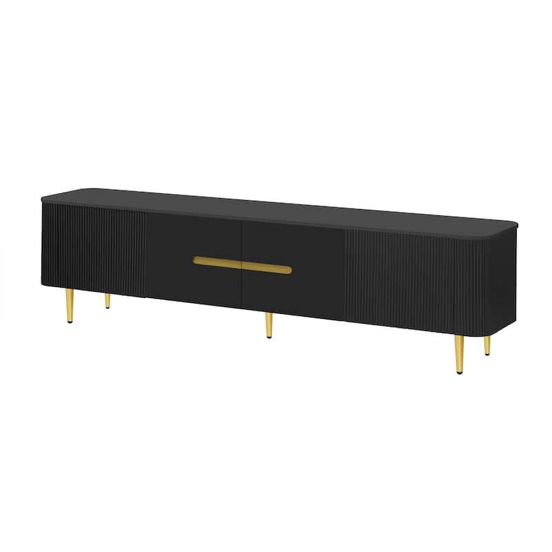 78.7" Modern Entertainment Center Media Console TV Stand with 4 Spacious Cabinets