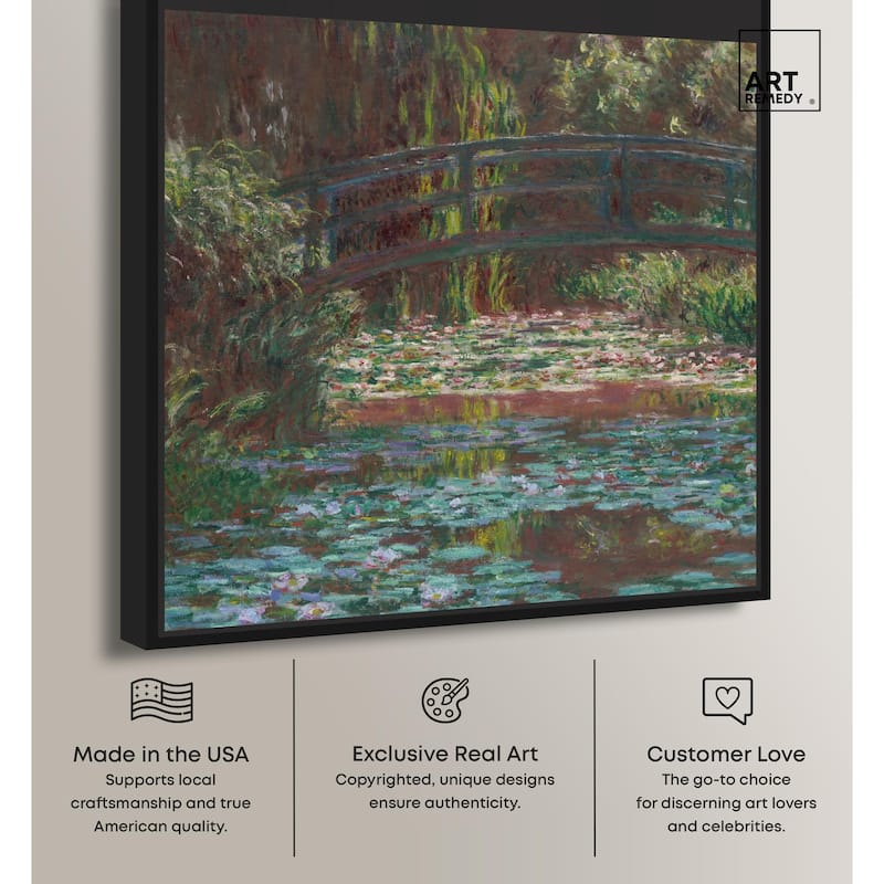 Water Lily Pond Canvas by Art Remedy