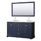 Option Dark Blue / White Quartz Top / Brushed Gold
