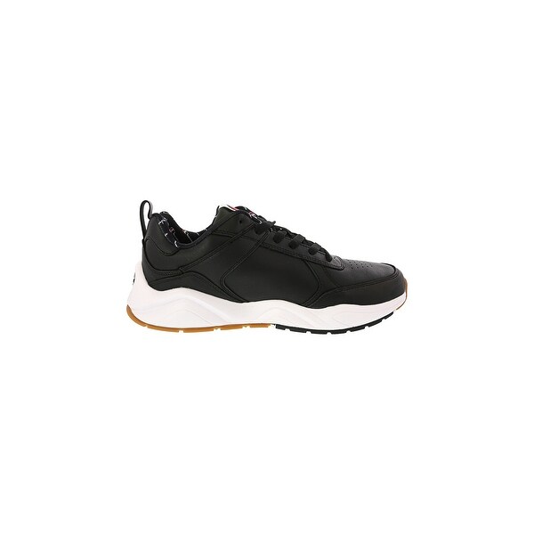 Champion 93 eighteen big c black & white online suede shoes