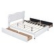 preview thumbnail 15 of 14, Queen Size PU Leather Upholstered Platform Bed with 4 Drawers