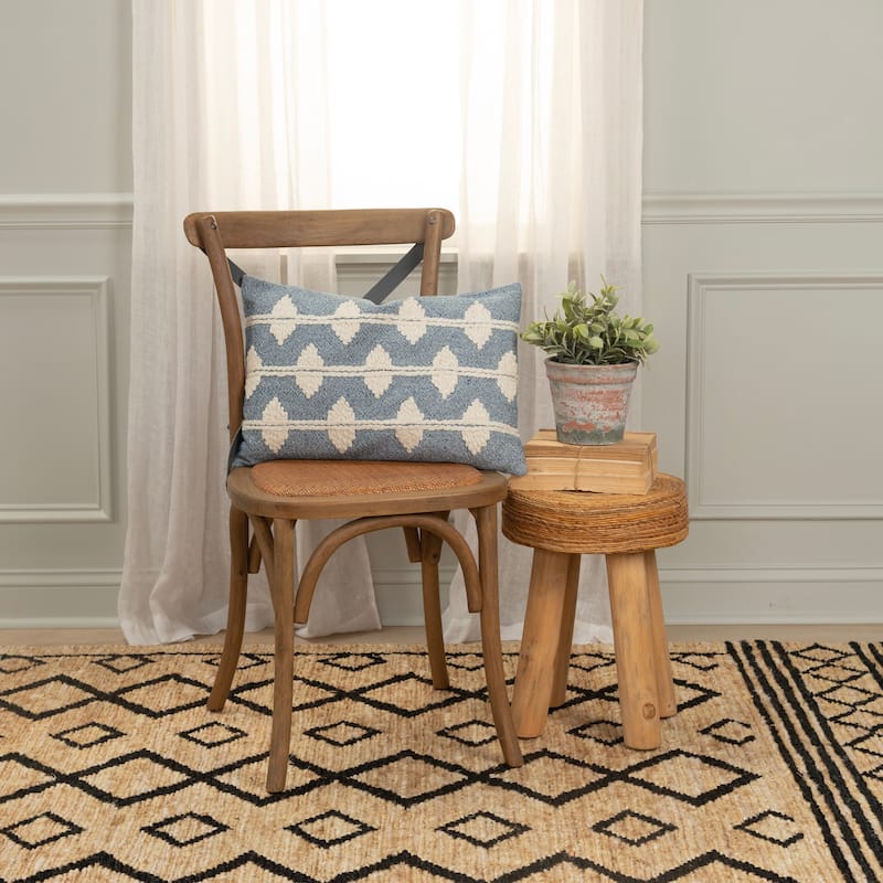 Rizzy Home Traditional Pillow Cover - 14"x20"